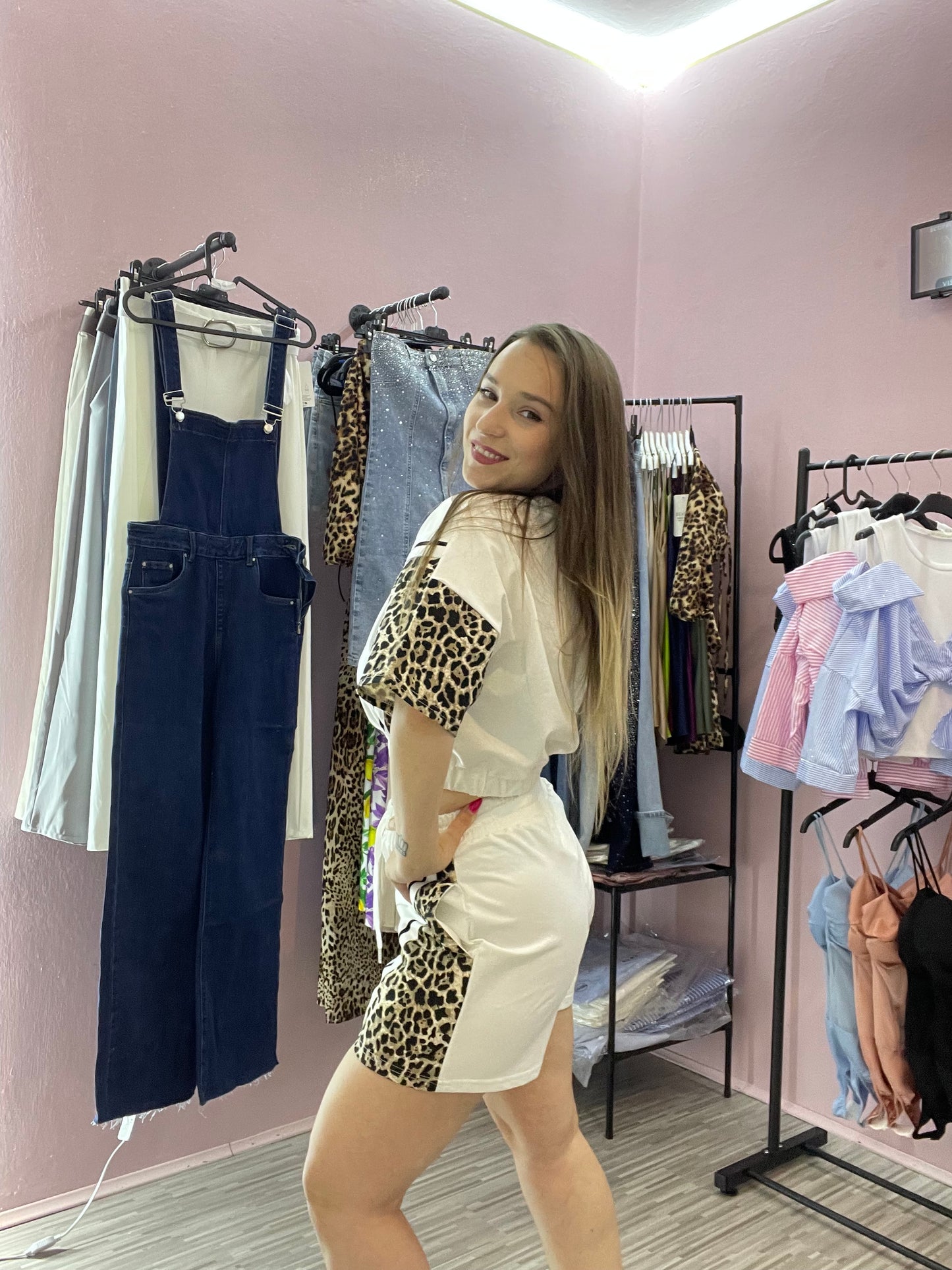 Completo Tuta leopardata