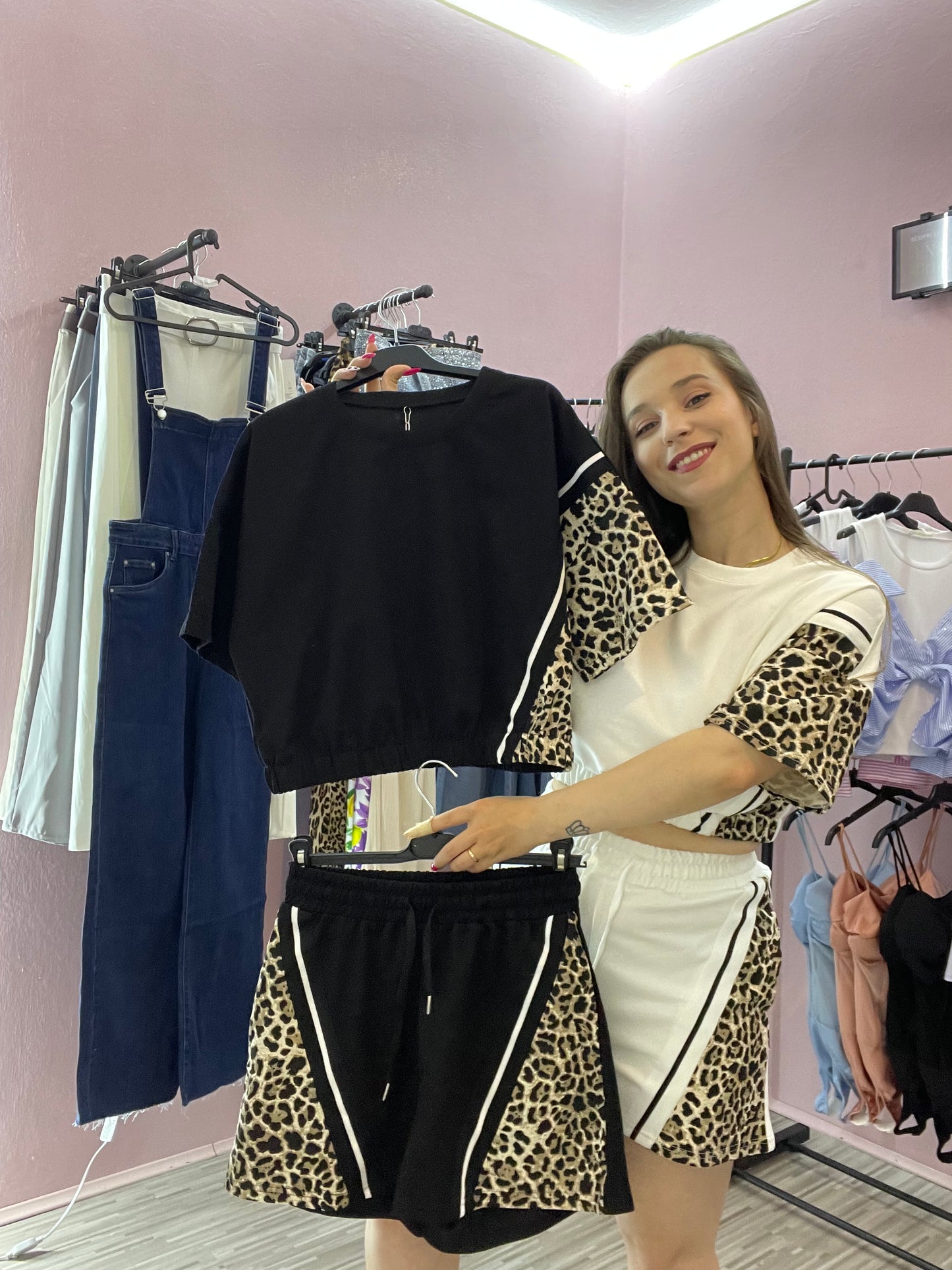Completo Tuta leopardata